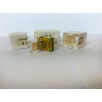 Переходник RJ-45 (8P8C) (проходник), гнездо-гнездо кат.6 Переходник RJ-45 (8P8C) (проходник), гнездо-гнездо кат.6